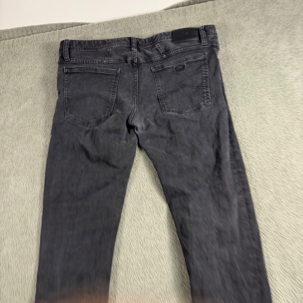 Armani Exchange J14 Skinny Jeans Mens 36 Black Faded Denim Pants 5-Pocket